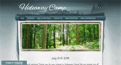 Desktop Screenshot of hideawaycamp.net